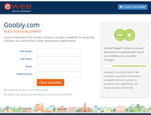 Tablet Screenshot of goobly.com